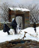 Friedrich, Caspar David - Graveyard Under Snow